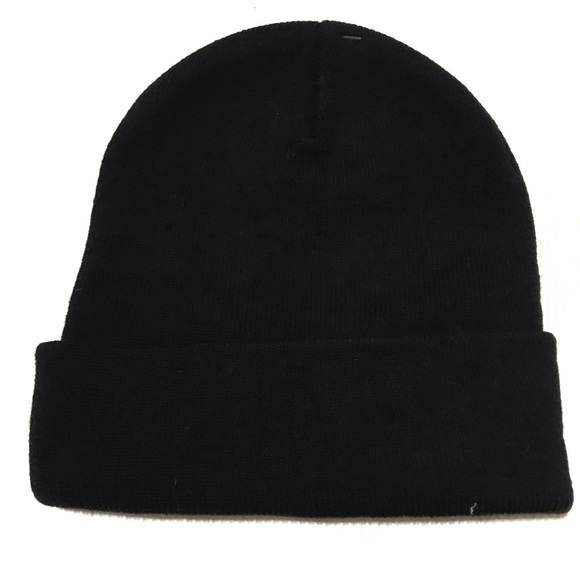 MENS CUFFED BEANIE BLACK - Picture 4 of 4